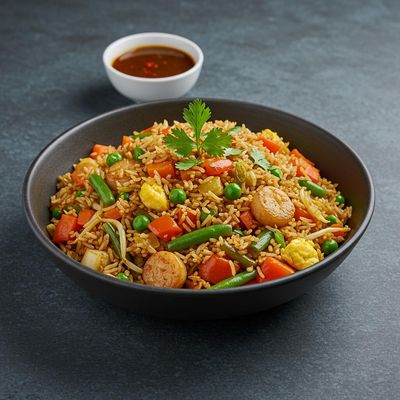 Veg Triple Fried Rice